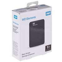 Внешний диск WD Elements, USB 3.0, 1Тб, черный