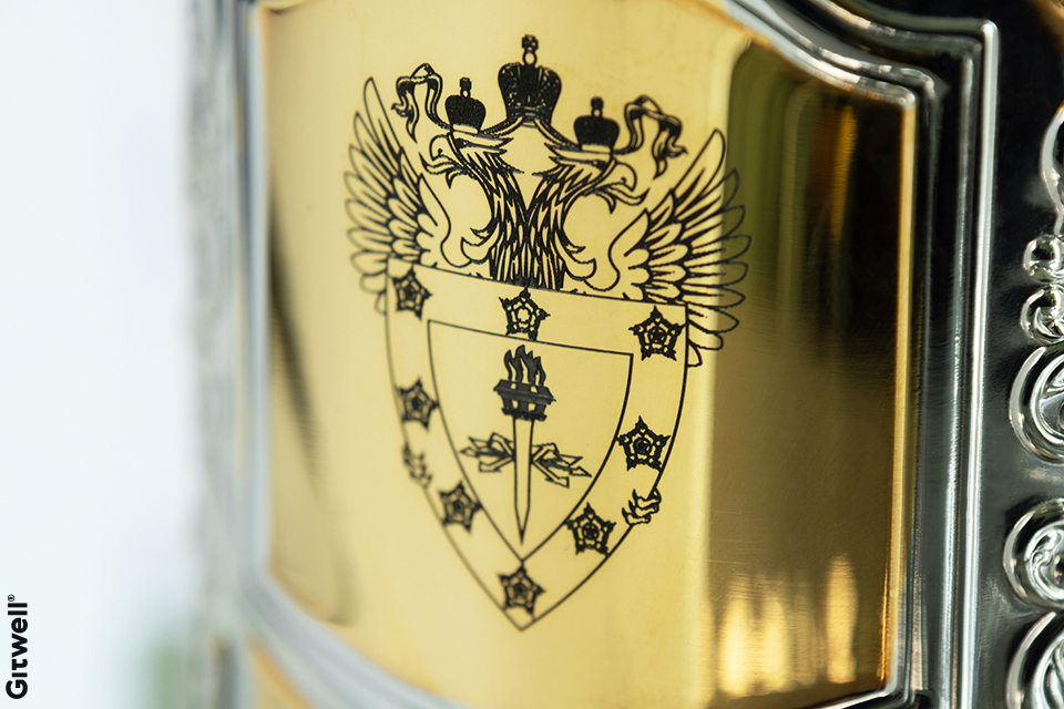 Примеры корпоративных подарков для ФСТЭК гербовый стакан набор с логотипом
