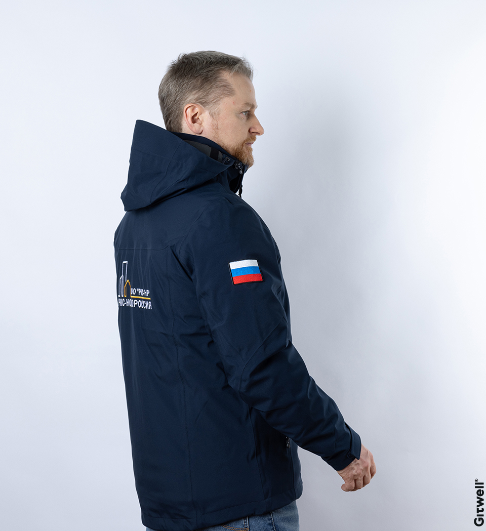 Примеры корпоративных подарков для РКС-НР куртка флаг Россия с логотипом