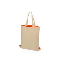 Сумка для шопинга «Twin» двухцветная из хлопка, 180 г/м2