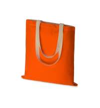 Сумка для шопинга &laquo;Twin&raquo; двухцветная из хлопка, 180 г/м2