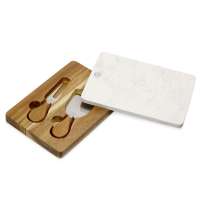 Набор для сыра в коробке из акации и мрамора «Fontina»