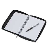 Бизнес-блокнот на молнии А5 «Fabrizio» с RFID защитой и ручкой