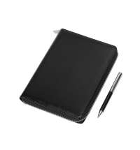 Бизнес-блокнот на молнии А5 «Fabrizio» с RFID защитой и ручкой