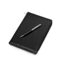 Бизнес-блокнот на молнии А5 «Fabrizio» с RFID защитой и ручкой