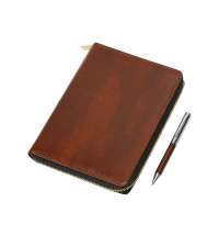 Бизнес-блокнот на молнии А5 &laquo;Fabrizio&raquo; с RFID защитой и ручкой