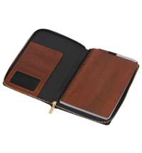 Бизнес-блокнот на молнии А5 &laquo;Fabrizio&raquo; с RFID защитой и ручкой