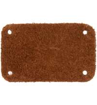 Лейбл замшевый Beta, S, горчичный