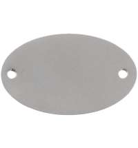 Шильдик металлический Alfa, овальный