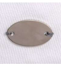 Шильдик металлический Alfa, овальный