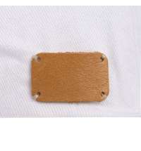 Лейбл кожаный Beta, S, бежевый