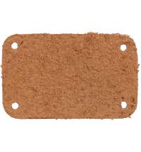 Лейбл кожаный Beta, S, бежевый