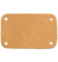 Лейбл кожаный Beta, S, бежевый