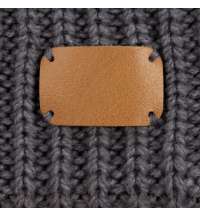 Лейбл кожаный Beta, S, бежевый