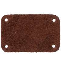 Лейбл кожаный Beta, S, коричневый