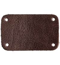 Лейбл кожаный Beta, S, коричневый