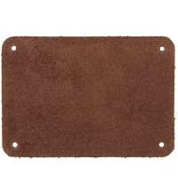 Лейбл кожаный Beta, М, коричневый