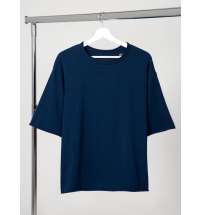 Футболка оверсайз Vozduh 2.0, темно-синяя