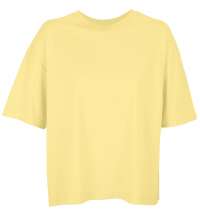Футболка оверсайз женская Boxy Women, светло-желтая