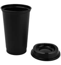 Стакан с крышкой Color Cap Black, черный