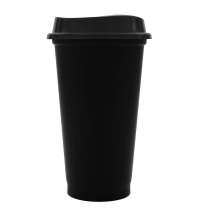 Стакан с крышкой Color Cap Black, черный