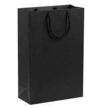 Пакет бумажный Porta, средний, черный