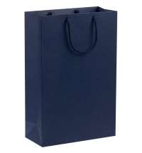 Пакет бумажный Porta, средний, темно-синий
