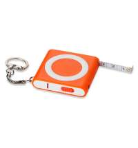 Брелок-рулетка с фонариком «Книга», 1м