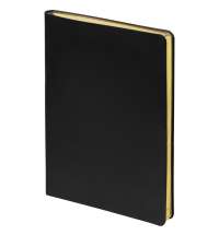 Ежедневник Nebraska Flex, недатированный, черный с золотистым