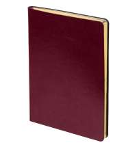 Ежедневник Nebraska Flex, недатированный, бордовый с золотистым