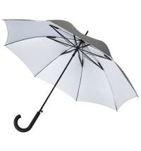 Зонт-трость Wind, серебристый