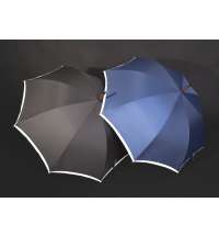 Зонт-трость светоотражающий Reflect, черный