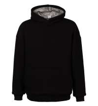 Худи Furry Oversize, черное