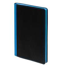 Ежедневник Nice Twice, недатированный, черный с голубым