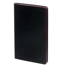 Ежедневник Trait, недатированный, черный с красным
