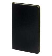 Ежедневник Trait, недатированный, черный с желтым
