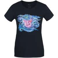 Футболка женская «Ван-Пиг», синяя