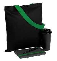 Набор Velours Bag, черный с зеленым