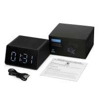 Беспроводная колонка с часами и функцией беспроводной зарядки &laquo;Sentry&raquo;