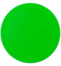 Лейбл из ПВХ Dzeta Round, M, зеленый неон