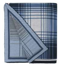 Плед Duotone, синий с белым