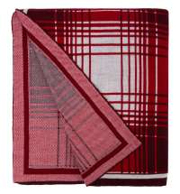 Плед Duotone, красный с белым