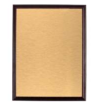 Плакетка Plaque, большая, вишня с золотистым шильдом