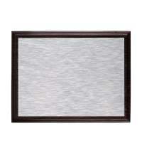 Плакетка Plaque, малая, венге с серебристым шильдом