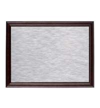 Плакетка Plaque, малая, вишня с серебристым шильдом