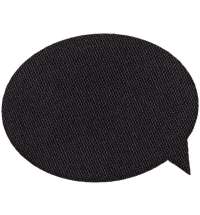 Наклейка тканевая Lunga Bubble, M, черная