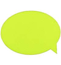Наклейка тканевая Lunga Bubble, M, желтый неон