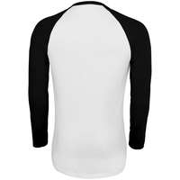 Футболка мужская с длинным рукавом Funky LSL, белая с черным