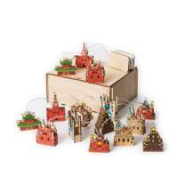 Ёлочная гирлянда с лампами в подарочной коробке «Достопримечательности России»