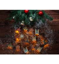 Ёлочная гирлянда с лампами в подарочной коробке «Достопримечательности России»